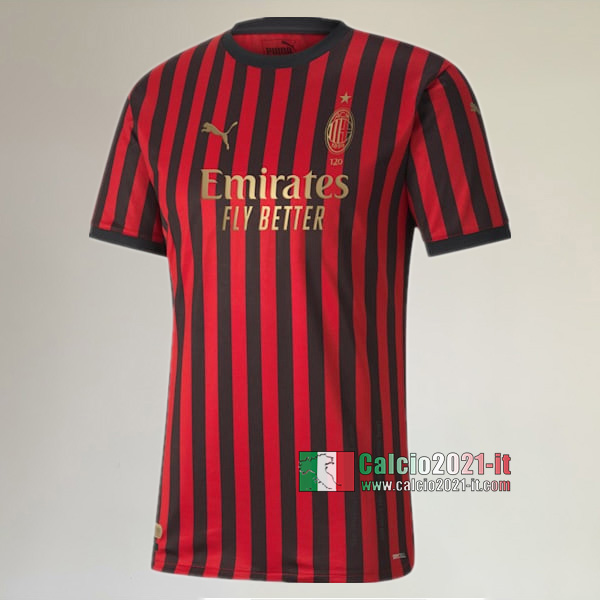 Prima Maglia Nuova Del Milan AC Uomo Edizione Limitata 120E Anniversaire 2019-2020 Personalizzazione