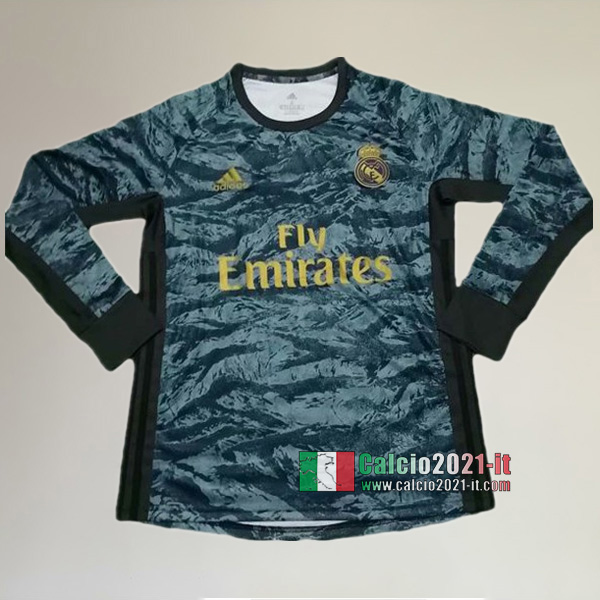 Maglia Calcio Portiere Manica Lunga Nuove Del Real Madrid Uomo Grigia 2019-2020 Personalizzate