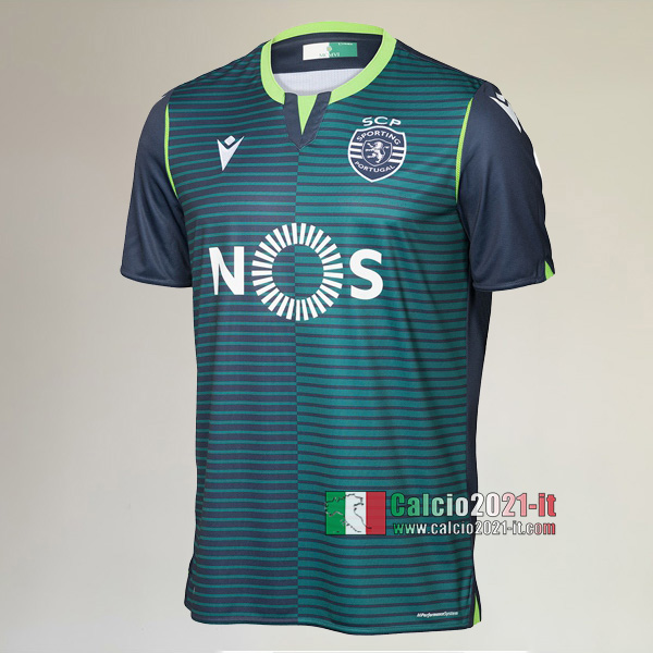 Seconda Maglia Calcio Nuova Del Sporting Cp Uomo 2019-2020 Personalizzazione