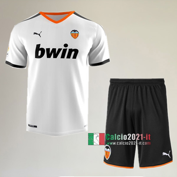 Prima Maglia Nuova Del Valencia FC Bambini 2019-2020 Personalizzata