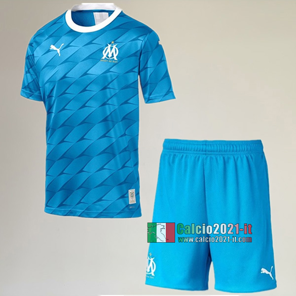 Seconda Maglia Nuova Del Olympique Marsiglia Bambini 2019-2020 Personalizzata