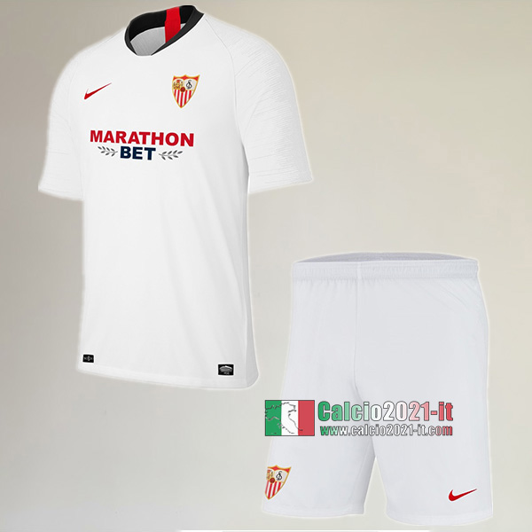 Seconda Maglia Nuove Del Sevilla FC Bambini 2019-2020 Personalizzata