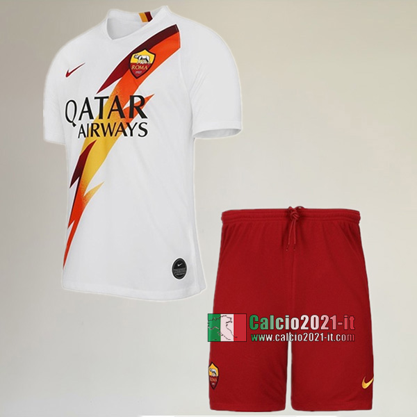 Seconda Maglia Nuove Del AS Roma Bambini 2019-2020 Personalizzata