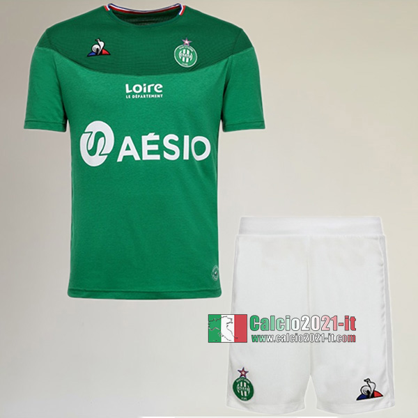 Prima Maglia Nuova Del AS St Etienne Bambini 2019-2020 Personalizzazione