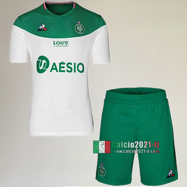 Seconda Maglia Nuove Del AS St Etienne Bambini 2019-2020 Personalizzate