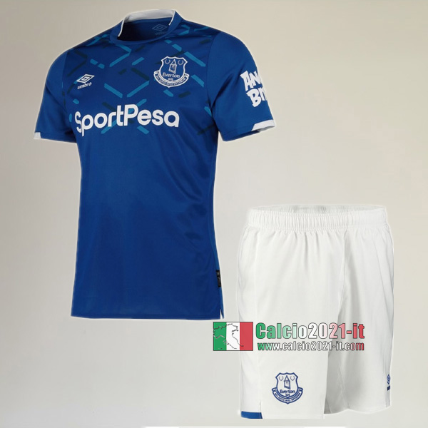 Prima Maglia Nuova Del Everton Bambini 2019-2020 Personalizzazione