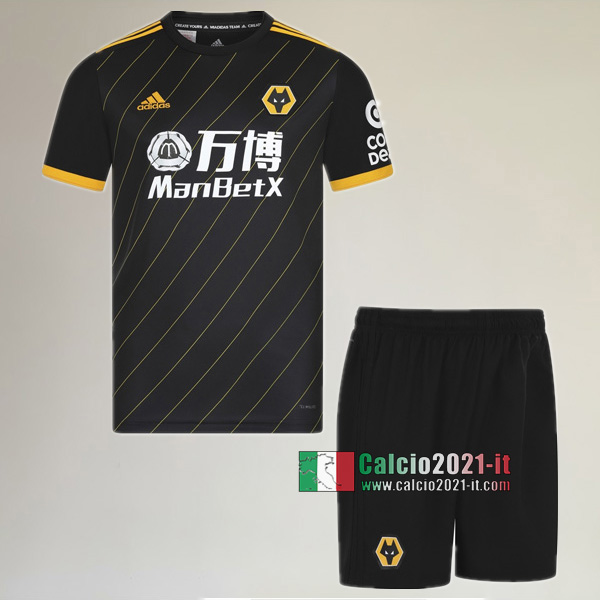 Seconda Maglia Nuove Del Wolves Bambini 2019-2020 Personalizzate