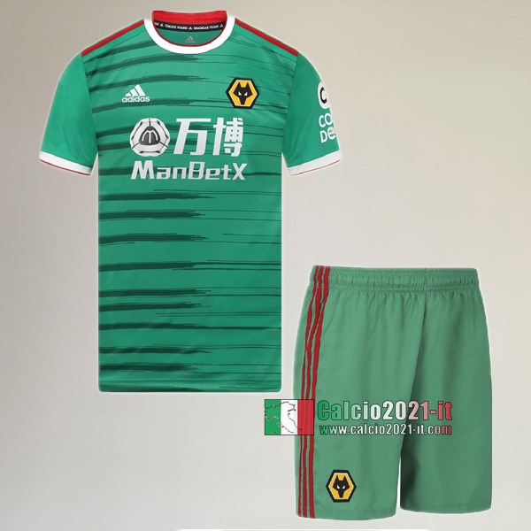 Terza Maglia Nuova Del Wolves Bambini 2019-2020 Personalizzata