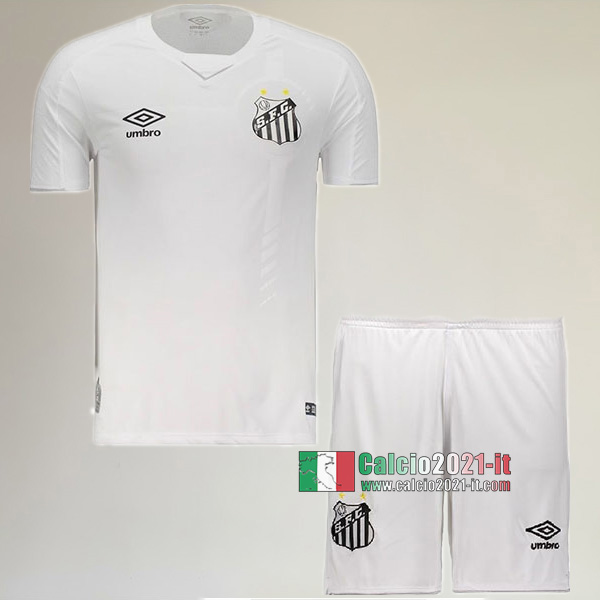 Prima Maglia Nuova Del Santos F.C Bambini 2019-2020 Personalizzazione