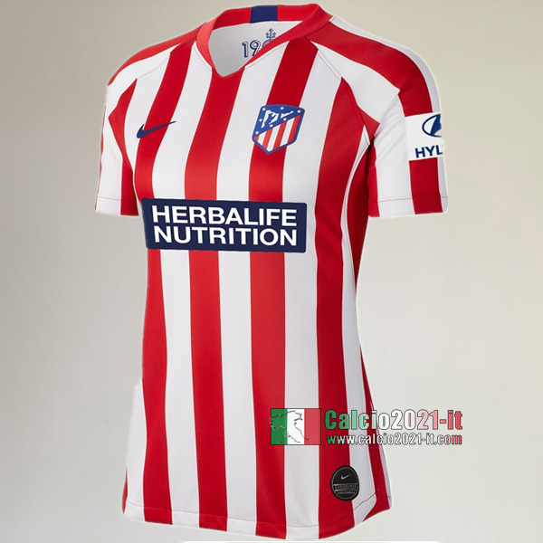 Prima Maglia Calcio Nuova Del Atletico Madrid Donna 2019-2020 Personalizzazione