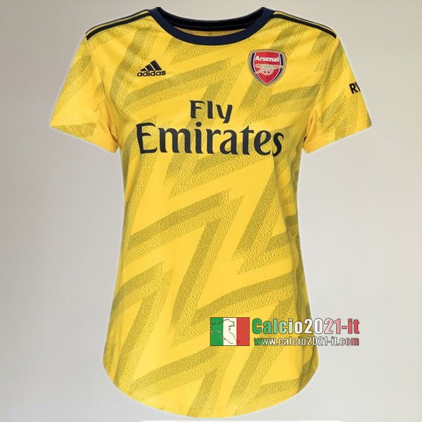 Seconda Maglia Calcio Nuova Del Arsenal Donna 2019-2020 Personalizzazione