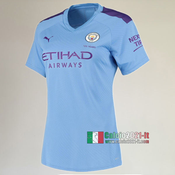 Prima Maglia Calcio Nuova Del Manchester City Donna 2019-2020 Personalizzata