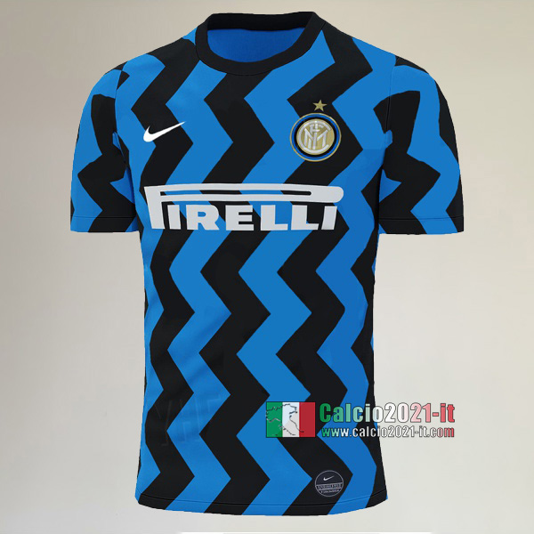 Prima Maglia Calcio Nuova Del Inter Milan Uomo Versione Trapelata 2020-2021 Personalizzazione