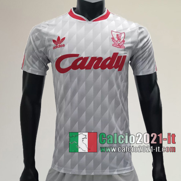 Calcio2021-It:Personalizzare Seconda Retro Maglia Calcio Fc Liverpool 1989 1991