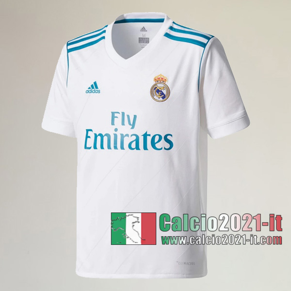 Calcio2021-It:Personalizzazione Prima Retro Maglia Calcio Real Madrid 2017 2018