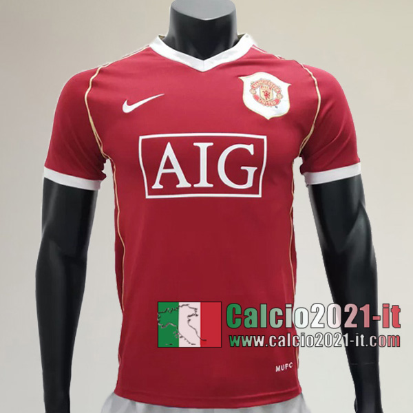 Calcio2021-It:Personalizzazione Prima Retro Maglia Calcio Manchester United 2006 2007