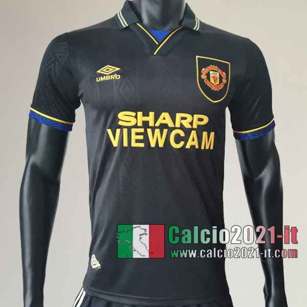 Calcio2021-It:Crea Seconda Retro Maglia Calcio Manchester United 1993 1995