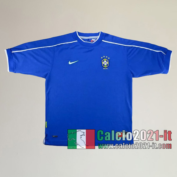 Calcio2021-It:Personalizza Prima Retro Maglia Brasile 1998 2000