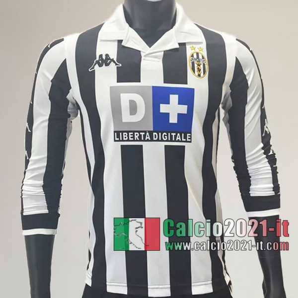 Calcio2021-It:Personalizza Prima Retro Maglia Calcio Juventus Turin Manica Lunga 1999 2000