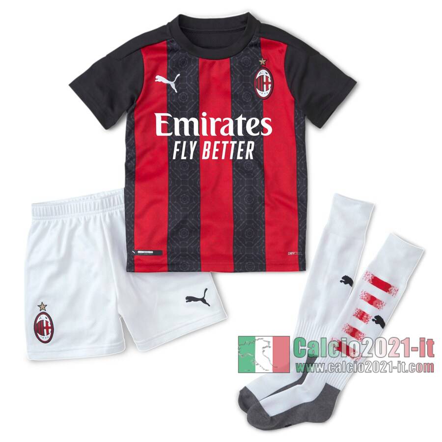 Le Nuove Prima Maglia Calcio AC Milan Bambino 2020-2021