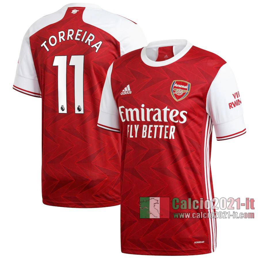 Le Nuove Prima Maglia Calcio Arsenal Uomo Torreira #11 2020-2021