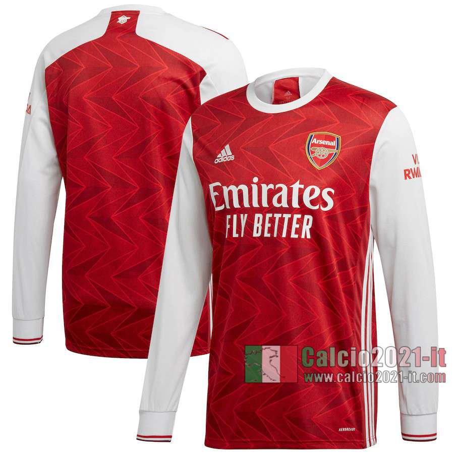 Le Nuove Prima Maglia Calcio Arsenal Uomo Manica Lunga 2020-2021