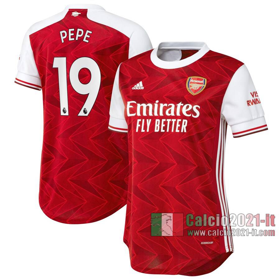 Le Nuove Prima Maglia Calcio Arsenal Donna Pepe #19 2020-2021