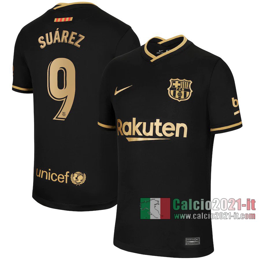 Le Nuove Seconda Maglia Calcio Barcellona Uomo Luis Suarez #9 2020-2021