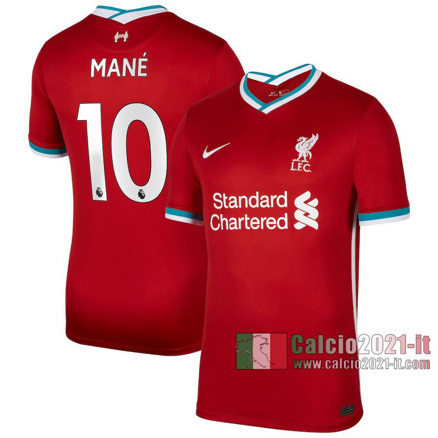 Le Nuove Prima Maglia Calcio Liverpool Uomo Sadio Mane #10 2020-2021