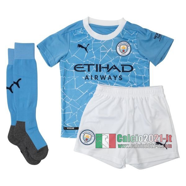 Calcio2021-It: Sito Nuova Prima Maglia Manchester City Bambino 2020-2021 Personalizzazione