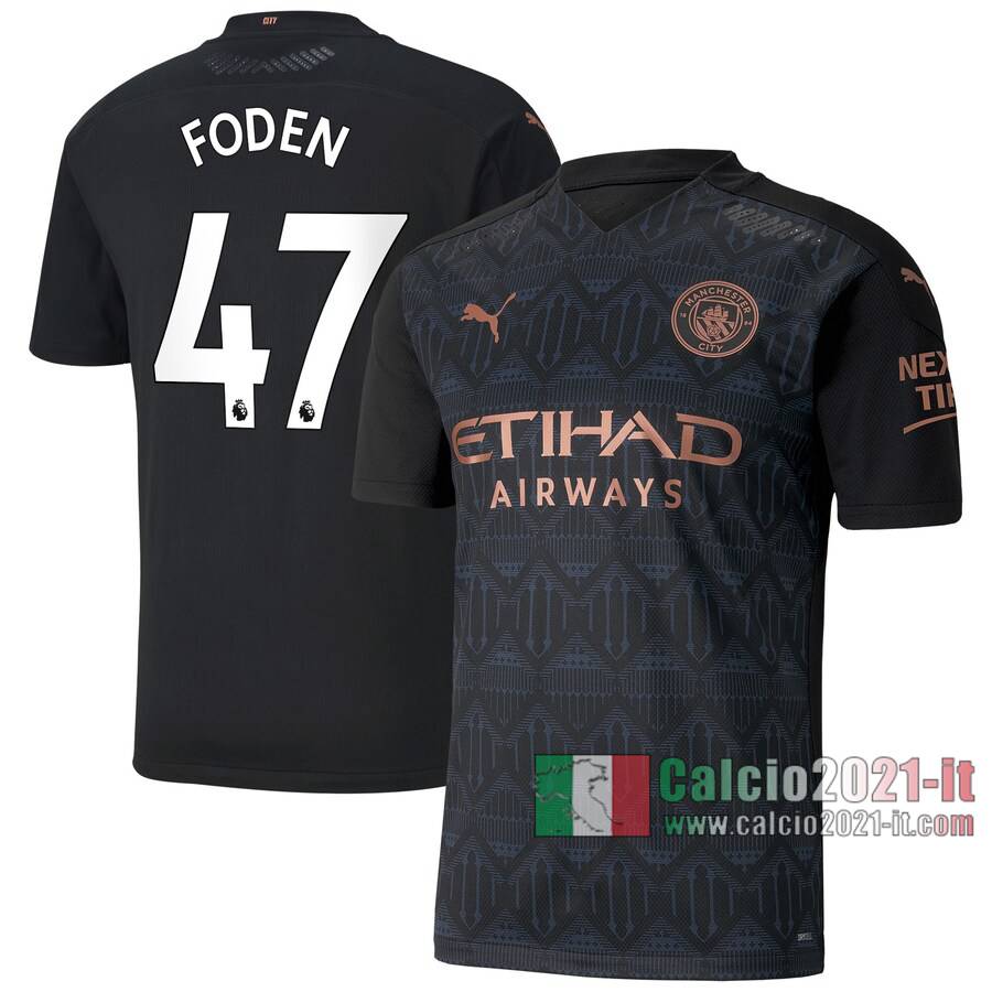 Le Nuove Seconda Maglia Calcio Manchester City Uomo Foden #47 2020-2021