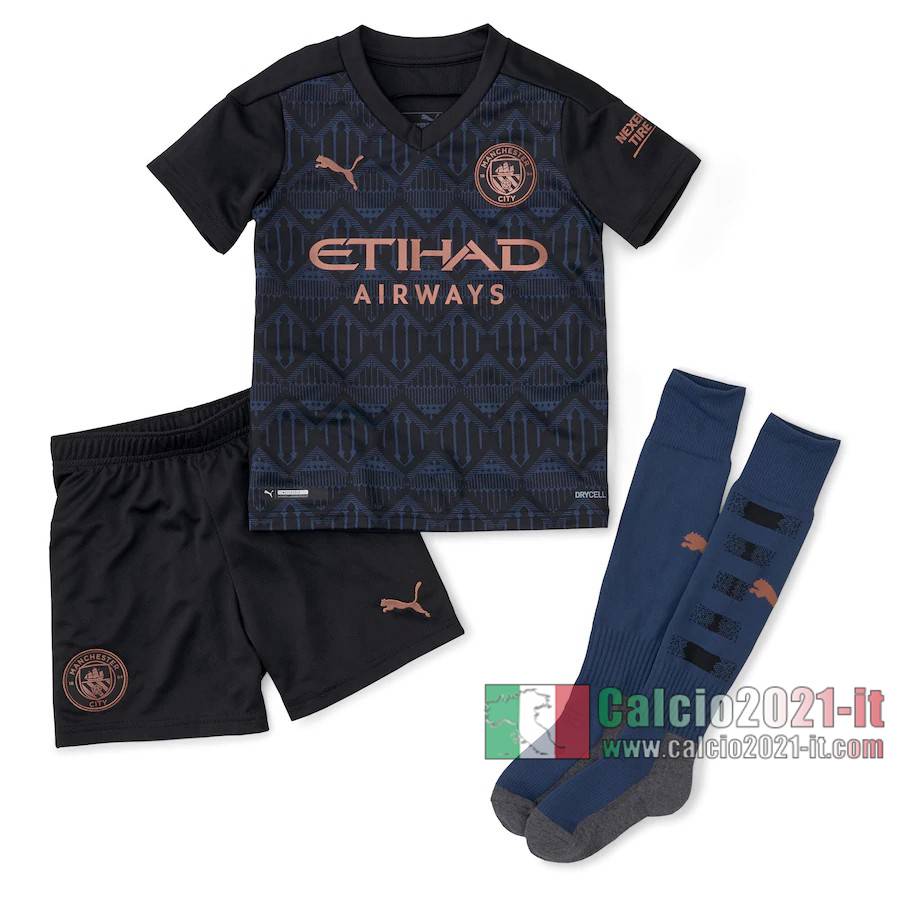 Le Nuove Seconda Maglia Calcio Manchester City Bambino 2020-2021