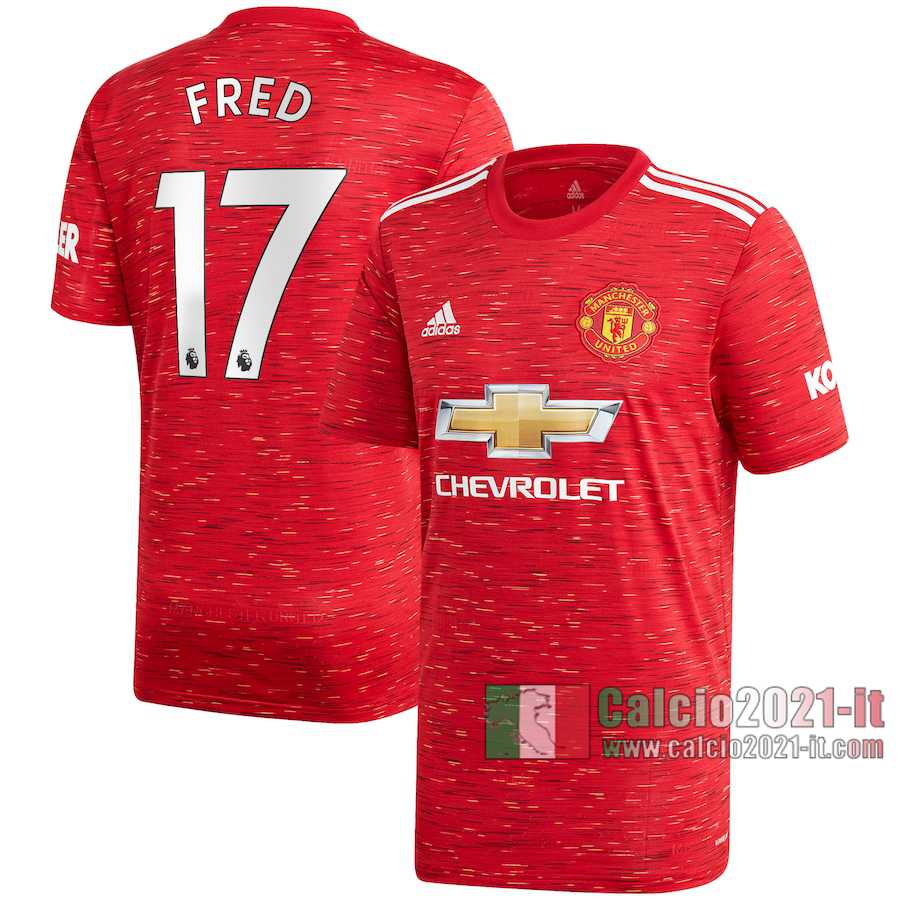 Le Nuove Prima Maglia Calcio Manchester United Uomo Fred #17 2020-2021