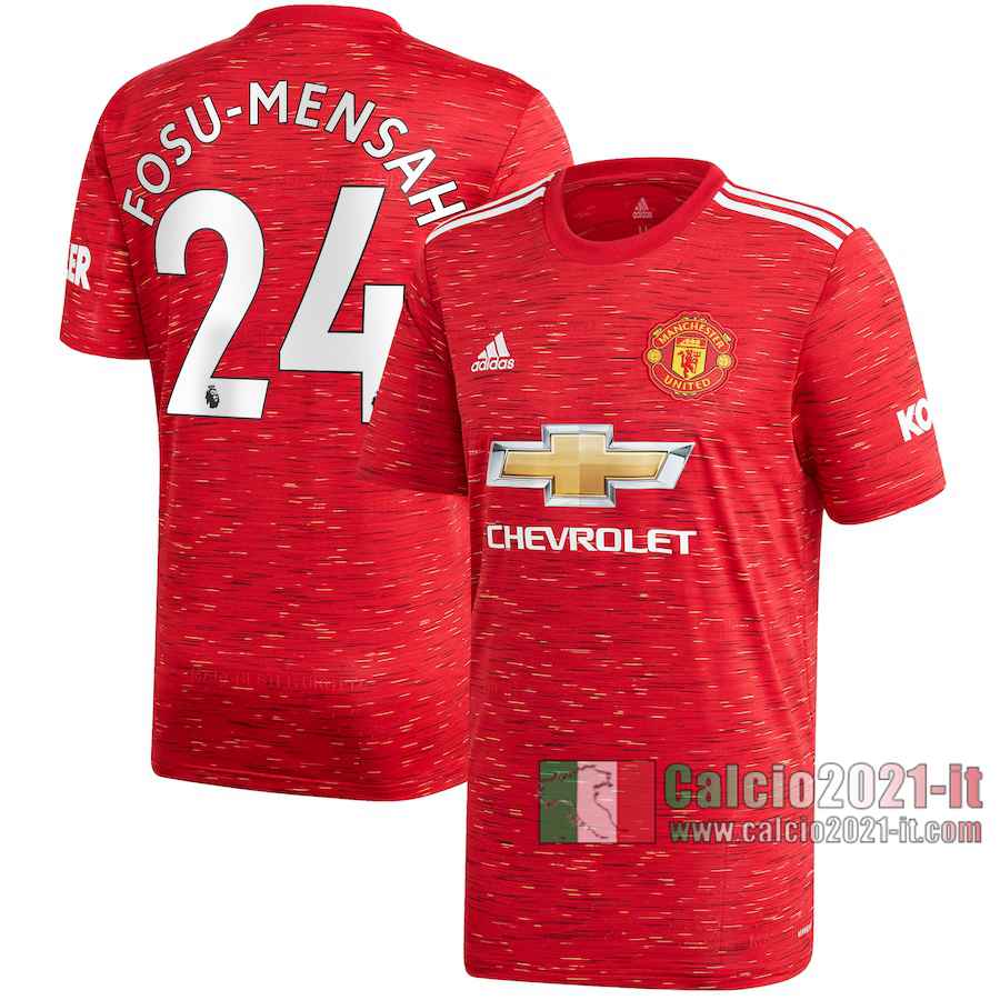 Le Nuove Prima Maglia Calcio Manchester United Uomo Timothy Fosu-Mensah #24 2020-2021