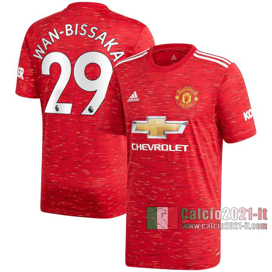 Le Nuove Prima Maglia Calcio Manchester United Uomo Aaron Wan-Bissaka #29 2020-2021