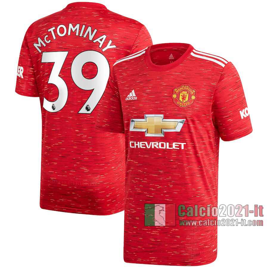 Le Nuove Prima Maglia Calcio Manchester United Uomo Scott McTominay #39 2020-2021