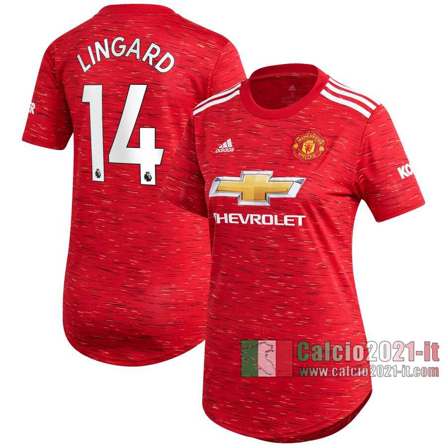 Le Nuove Prima Maglia Calcio Manchester United Donna Jesse Lingard #14 2020-2021