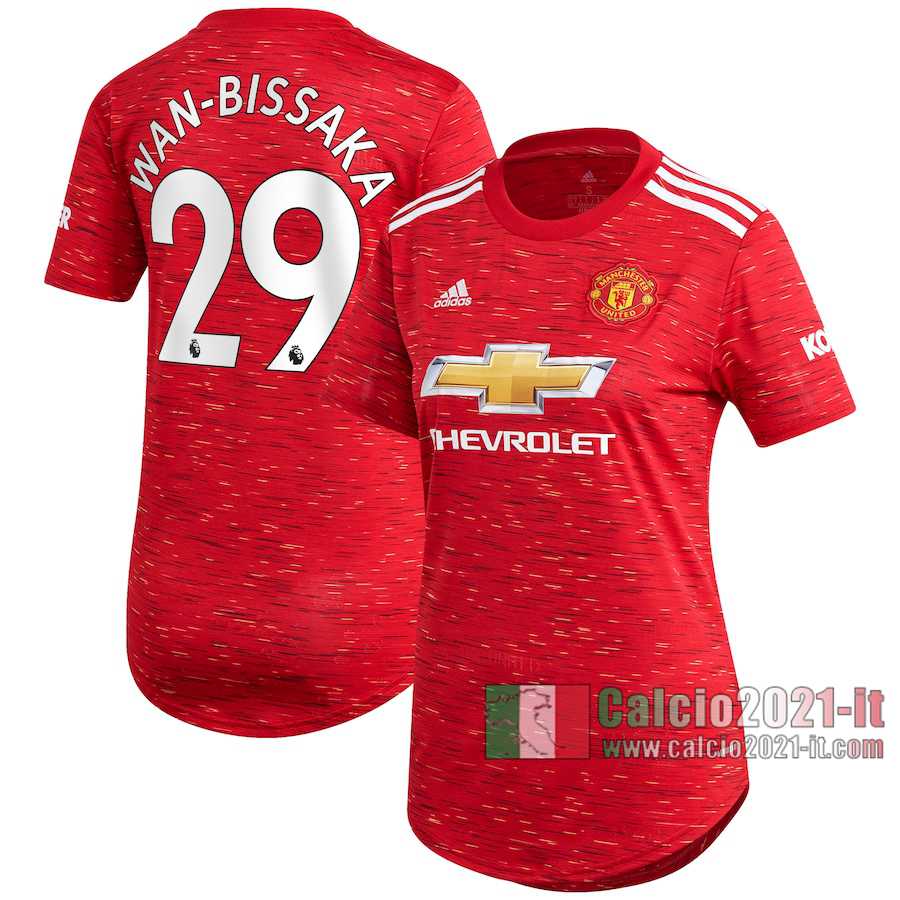 Le Nuove Prima Maglia Calcio Manchester United Donna Aaron Wan-Bissaka #29 2020-2021