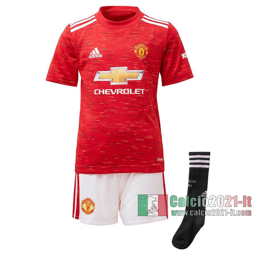 Le Nuove Prima Maglia Calcio Manchester United Bambino 2020-2021