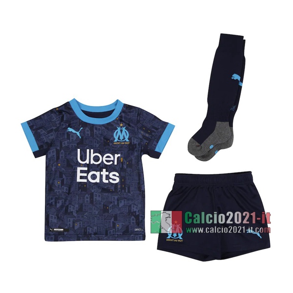 Calcio2021-It: Le Nuove Seconda Maglia Olympique Marsiglia Bambino 2020-2021 Personalizzate