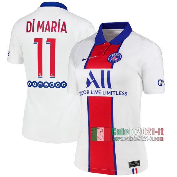 Calcio2021-It: Sito Nuova Seconda Maglie Calcio Psg Paris Saint Germain Di María #11 Donna 2020-2021