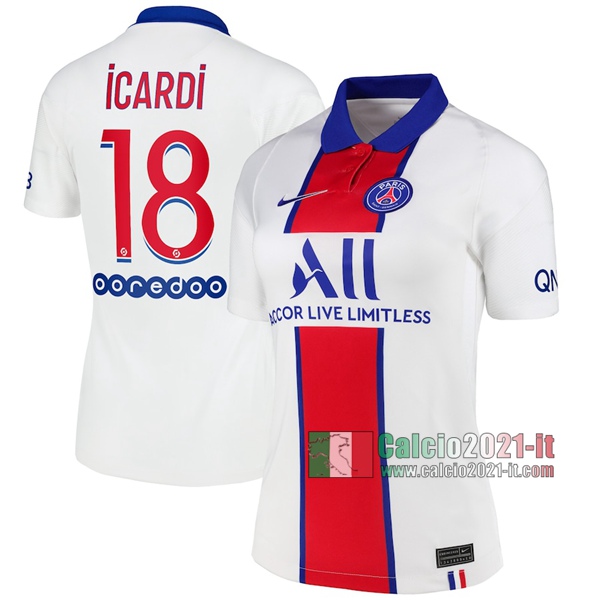 Calcio2021-It: La Nuova Seconda Maglie Calcio Psg Paris Saint Germain Neymar Icardi #18 Donna 2020-2021