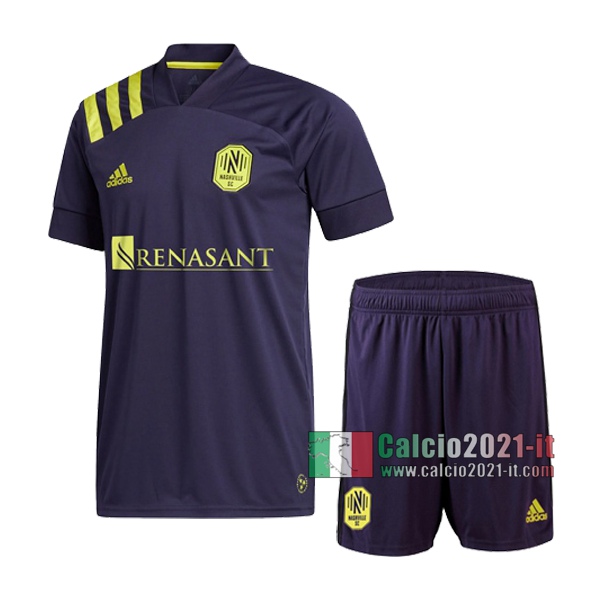 Calcio2021-It: La Nuove Seconda Maglia Nashville Sc Bambino 2020-2021 Personalizzazione