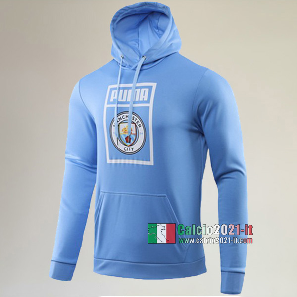 Track Top| La Nuove Manchester City Felpa Sportswear Cappuccio Hoodie Azzurra Classiche 2019-2020