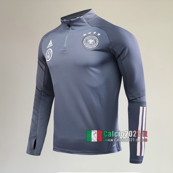 Track Top| Nuova Del Germania Felpa Sportswear Grigio Scuro Retro 2020-2021