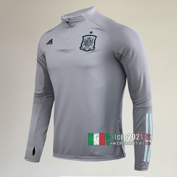 Track Top| Nuove Del Spagna Felpa Sportswear Grigio Chiaro Authentic 2020-2021