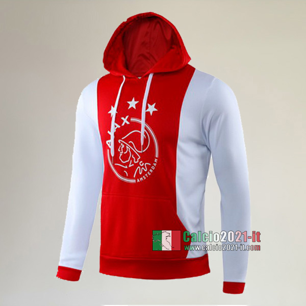 Track Top| Nuove Del AFC Ajax Felpa Sportswear Cappuccio Hoodie Rossa Classiche 2019-2020