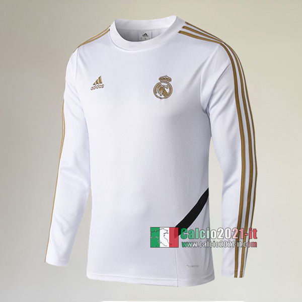 Track Top| La Nuove Real Madrid Felpa Sportswear Bianca Thailandia 2019-2020