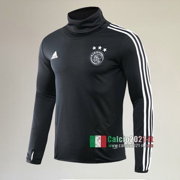 Track Top| Nuove Del AFC Ajax Felpa Sportswear Collare Alto Nera Affidabili 2019-2020