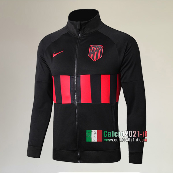 La Nuove Atletico Madrid Full-Zip Giacca Nera/Rossa Originale 2019/2020 :Calcio2021-it